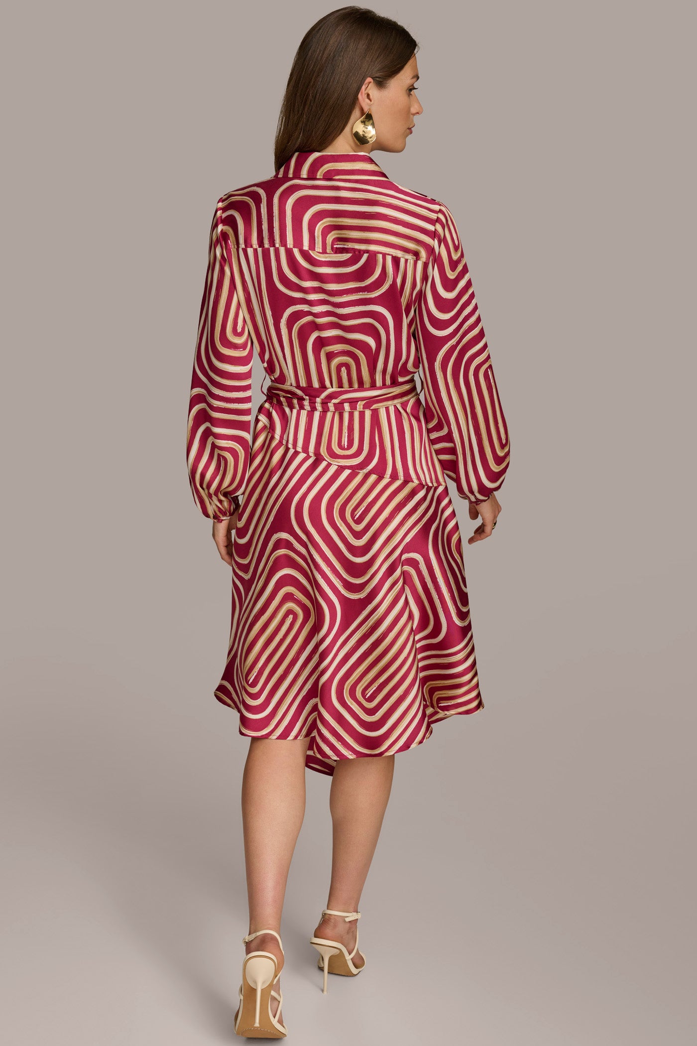 (image for) STURDY ABSTRACT SHIRT DRESS